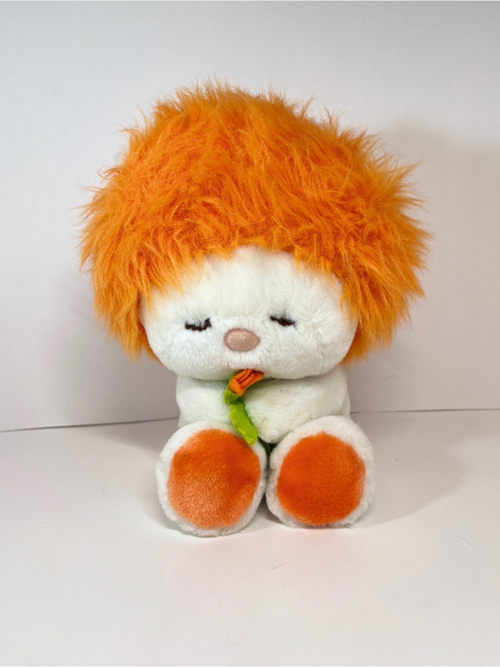 Vintage 1984 Dakin Fun Farm Frou Frou Plush Stuffed Animal Orange & White Toy